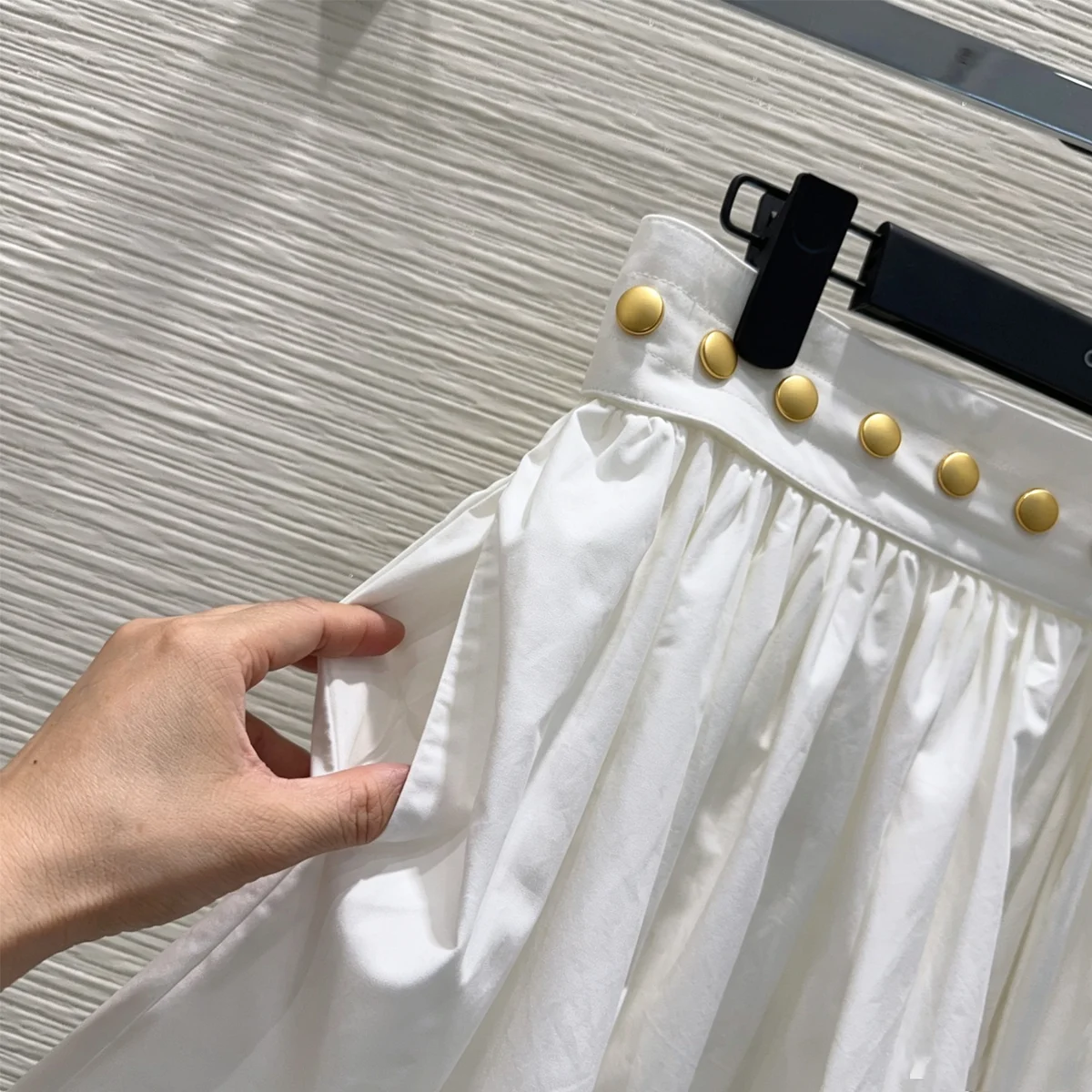 2026 High-Quality New Women's High-Waist Pleated A-Line Flared Skirt--hb722