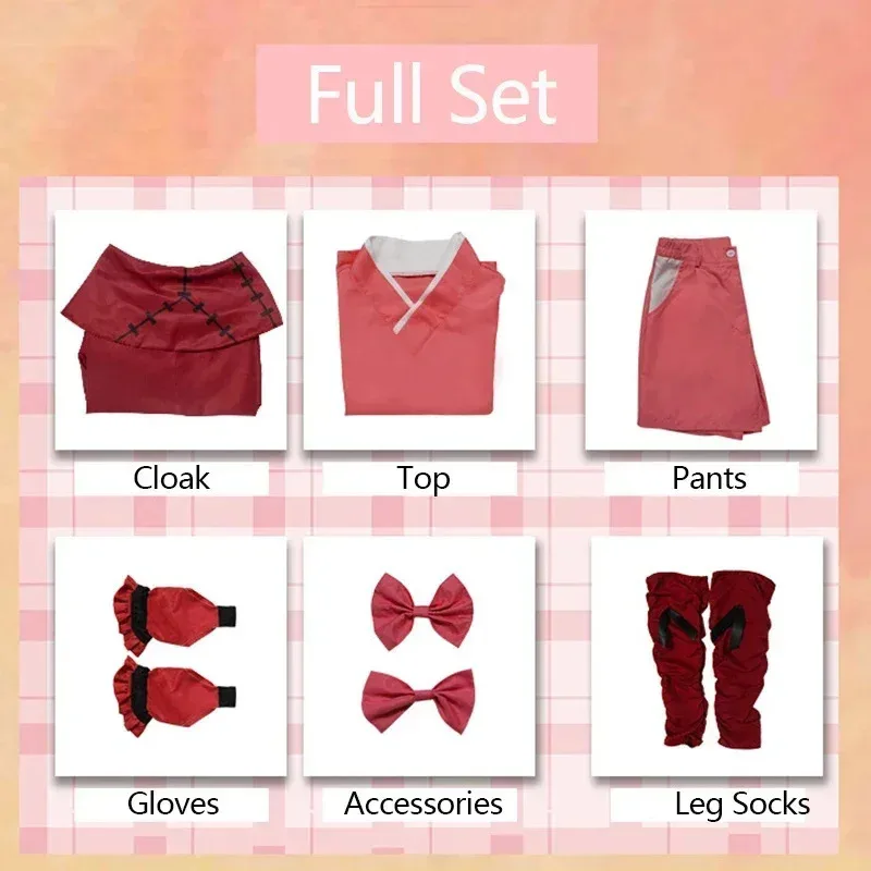 Аниме Hanyo Yashahime костюмы для косплея Moroha косплей InuYasha кимоно парик наряд полудемонная принцесса женское Рождество