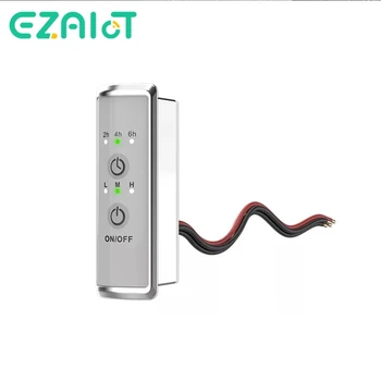 전기 욕실 수건 걸이 300W 히터 수건 레일 건조 수건 목욕 내장 타이머 온도 조절기