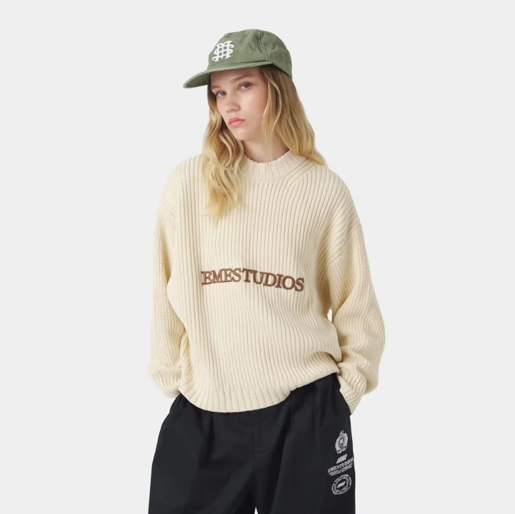 

Модный вязаный свитер в полоску с буквенным принтом, осенне-зимний женский свободный теплый повседневный верхний свитер в стиле ретро, пуловер, свитер