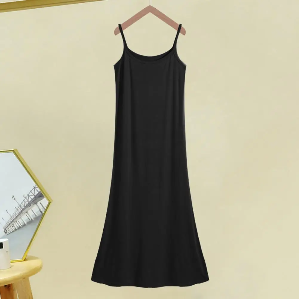 

A-line Women Dress Elegant Backless Midi Dress for Women A-line Summer Sundress with Stretch Fabric Round Neck Design for Wear