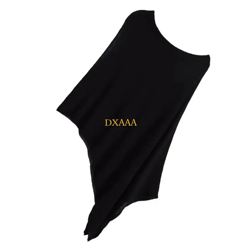 DXAA Soft Polyester Knitted Shawl Breathable Lightweight Cover Up Capelet For Spring Summer Evenings Beach Vacation