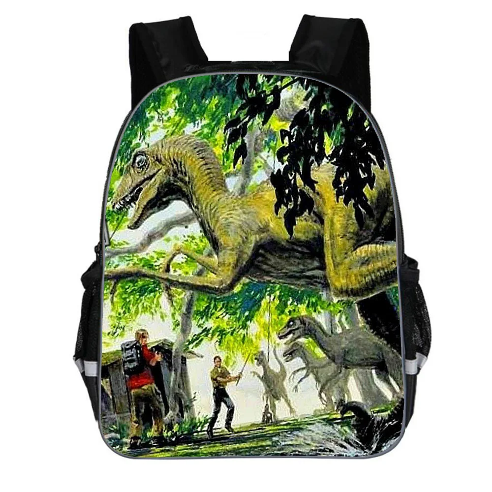 Jurassic Park School Bags Primary Jurassic World children school bags girls boys baby book bag 11-16inch mochila