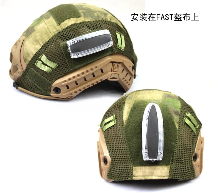 Cycling Flashing Light Helmet Recognition Light LED Reading Rechargeable Velcro Signal Survival Light