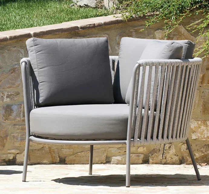 Sofagarnitur, Gartenmöbel, Terrasse, handgefertigte Rattanmöbel, für den Garten im Freien