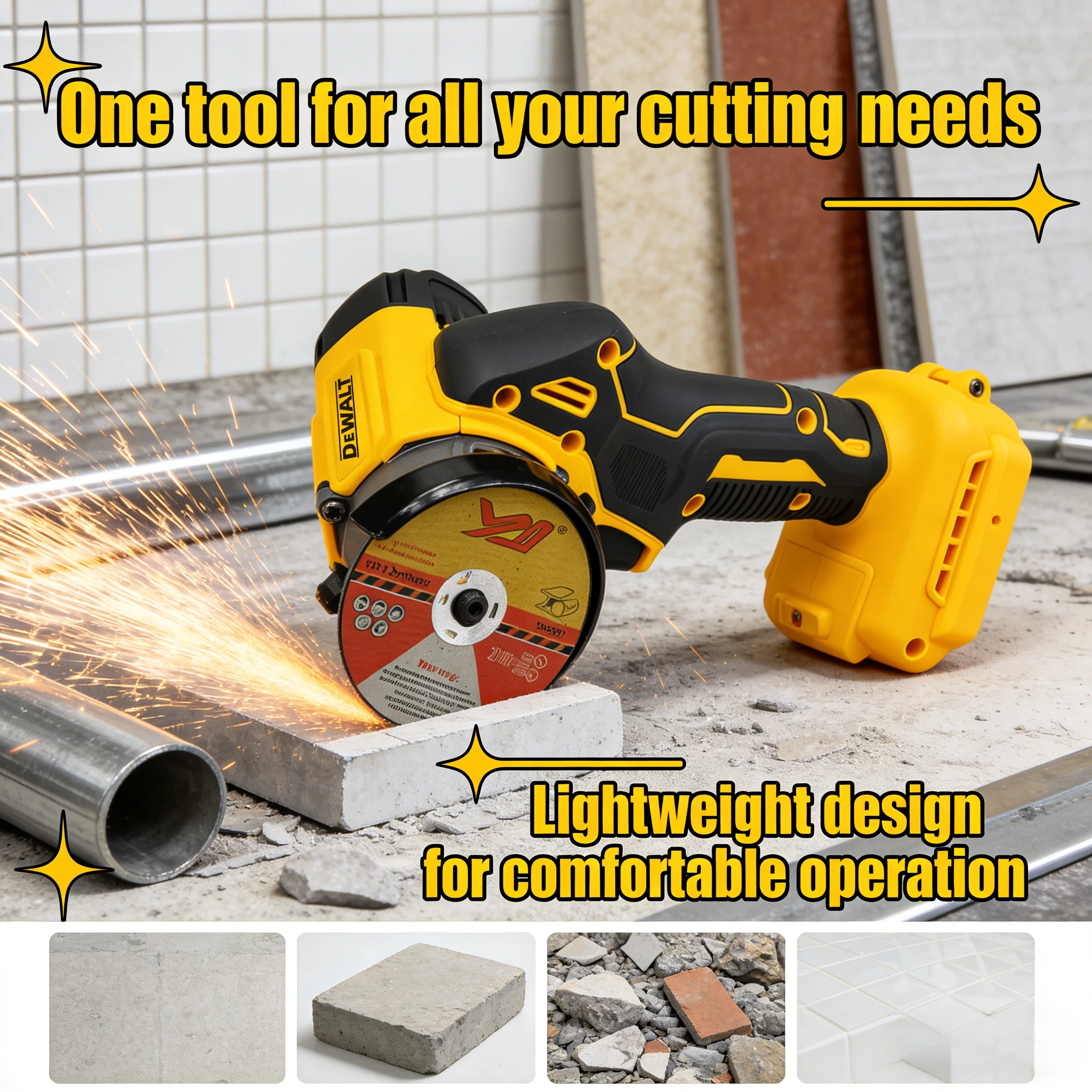 DEWALT A2UD 20V Mini Angle Grinder (3-Inch/76mm): 20000RPM C