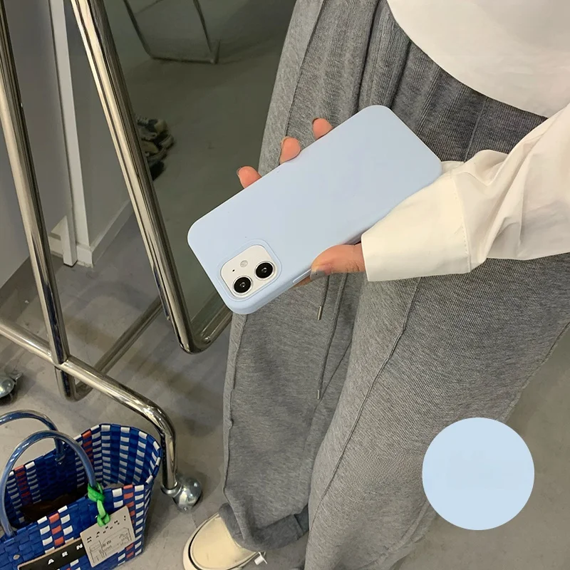 

Мягкий синий жидкий силиконовый чехол Ins Sle для iPhone 7 pro 6 pro Max Spl Hostel Gentle on the Eyes