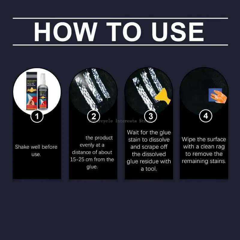 

100 мл для удаления автомобиля Стекло стекло двустороннего клейкой ленты очиститель 3,38 унции клей