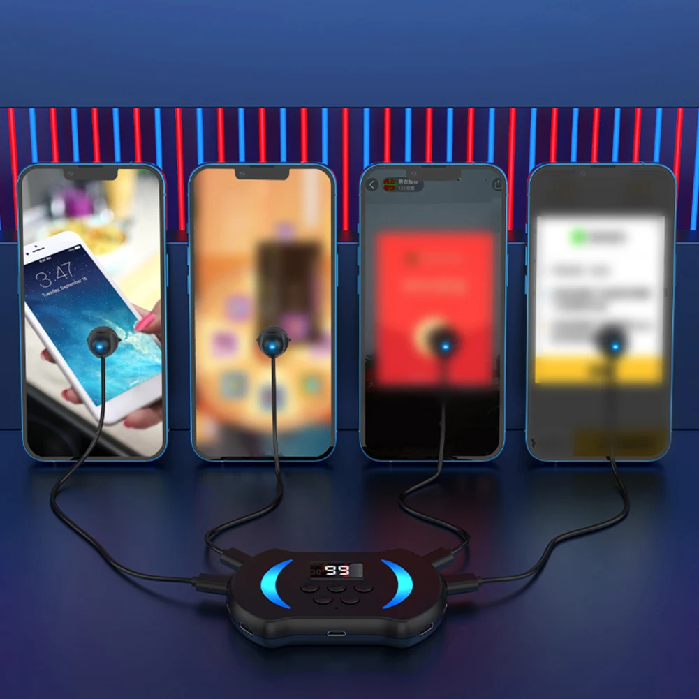 

Экран мобильного телефона, автоматический кликер, регулируемое физическое моделирование, устройство щелчка на пальцы для игр, прямые трансляции, задачи с наградами