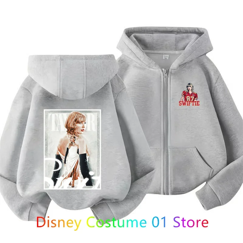 Children zipper Hoodie Sets 2Pcs Taylor The Eras Tour Hoodies Midnight Album Swift Print Sweatshirt Fleece Top Gift Kids Clothes