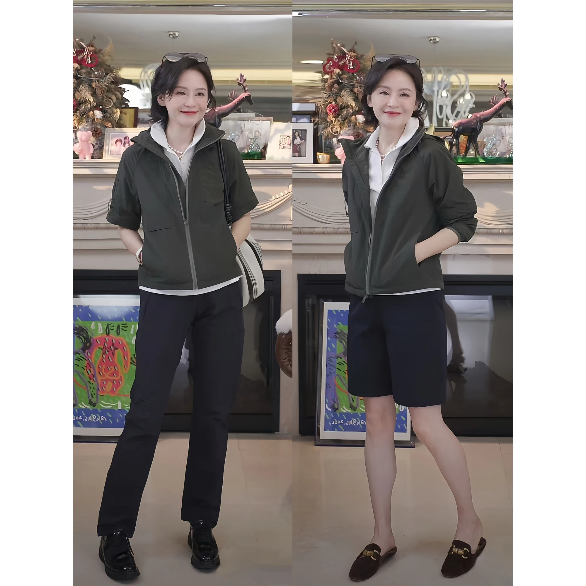 

Дышащая женская куртка-пальто H-образной формы с текстурой «воздушная клетка» для прогулок на улице, оригинальный дизайн, для ранней осени