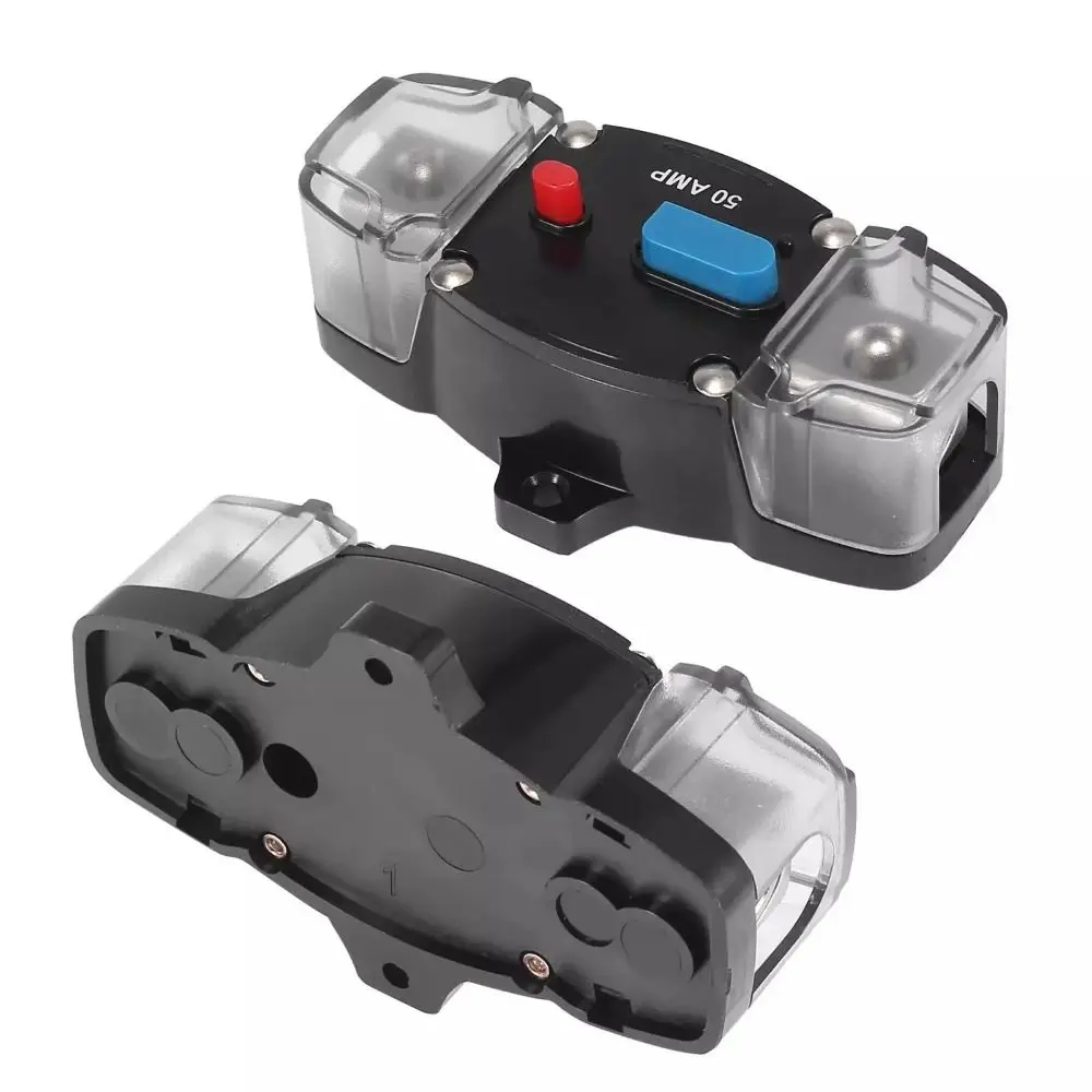 

Материал сплава, автоматический выключатель с ручным сбросом, защита от короткого замыкания, безопасный аудио, встроенные держатели блока предохранителей, прочное бакелитовое дерево