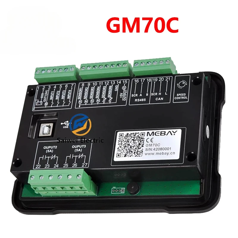 GM70C GM70CK Multi-Function LCD Display Meter Diesel Engine ECU Digital Monitor CAN Port Genset Parameter Meter Spare Parts