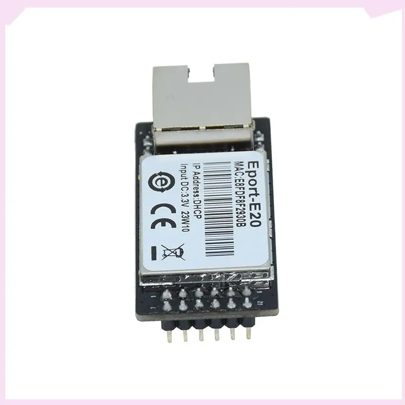 B24B Eport-E20 Network Server Port 3.3V Serial To Ethernet Embedded Module IOT Device Support DHCP TCP IP Telnet Modbus TCP