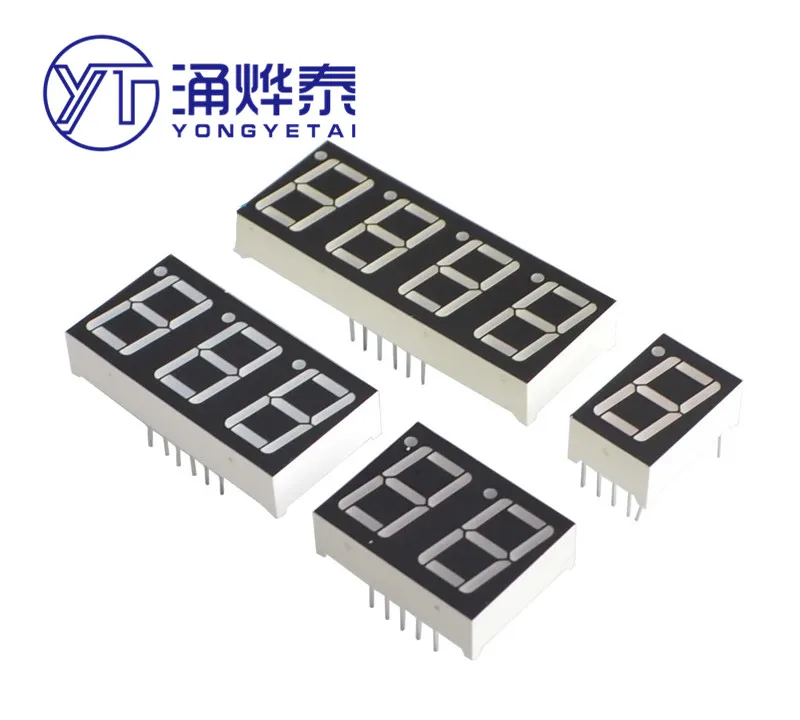 YYT 5pcs 0.28 0.36 0.4 0.56inch LED display 7 Segment 1 Bit/2 Bit/3 Bit/4 Bit Digit Tube Red Common Cathode/Anode Digital