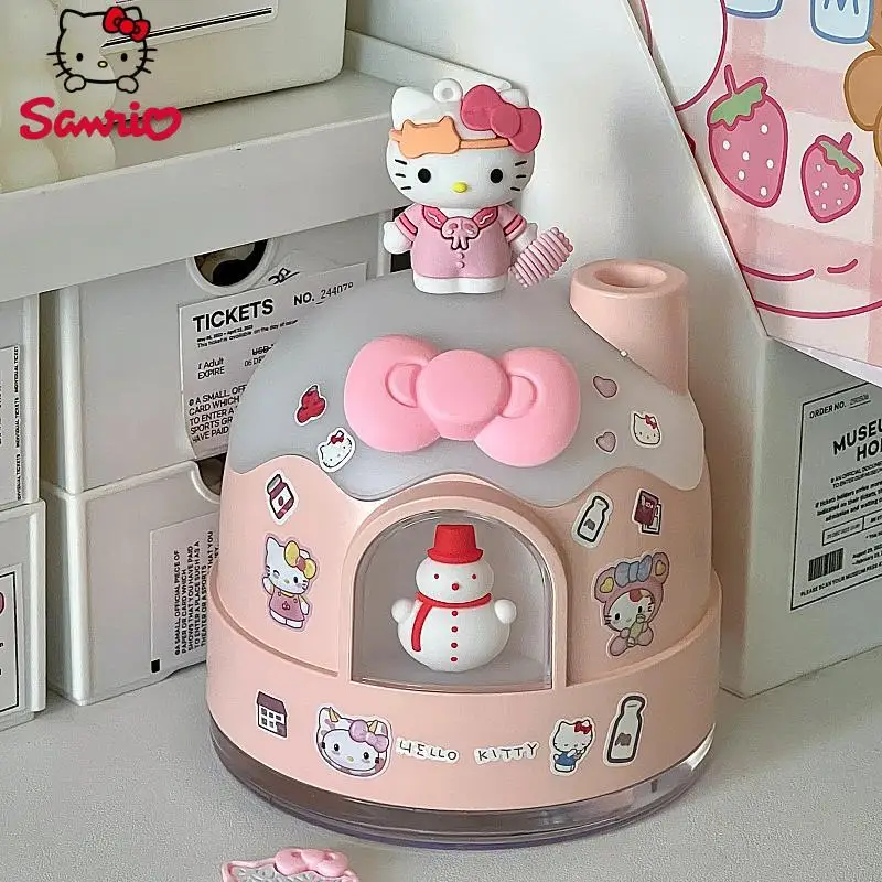 Sanrio Hello Kitty Snowy Hut KT Cat Humidifier Birthday Luxury Gift for Girlfriend and Best Friend Spring Festival and New Year