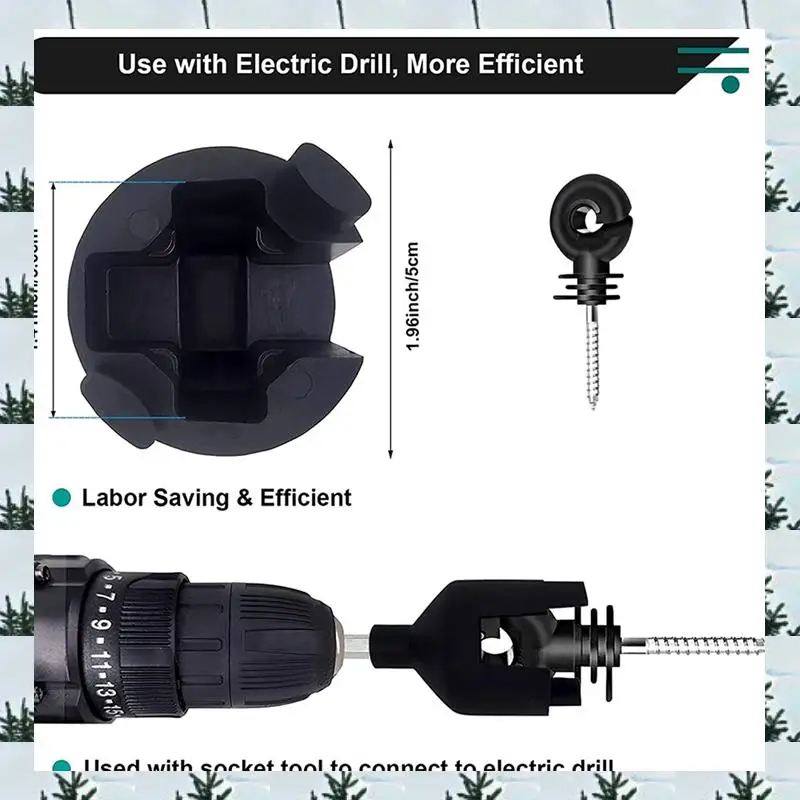 ablg-160-pezzi-isolatori-per-recinzione-elettrica-vite-vite-per-nastro-isolante-per-anello-per-recinzione-elettrica-isolatori-per-palo-in-legno-avvitato-vite