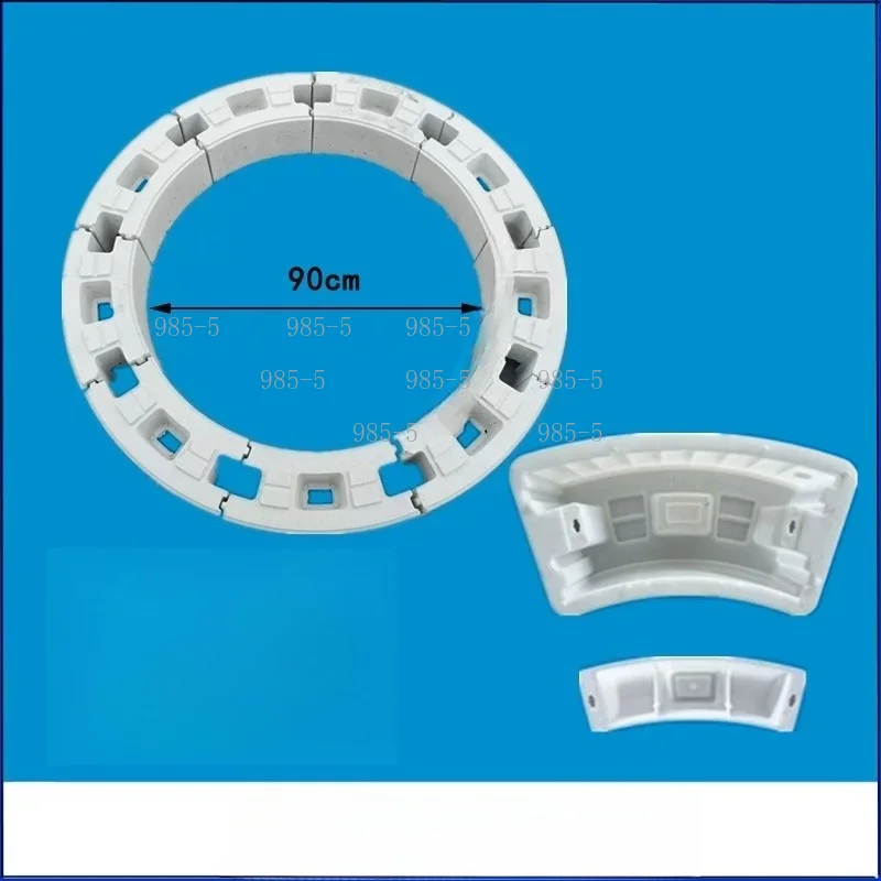 Plastic Mold for Circular Concrete Inspection Well Wall, Circular Concrete Block Brick Well Mold Module Box