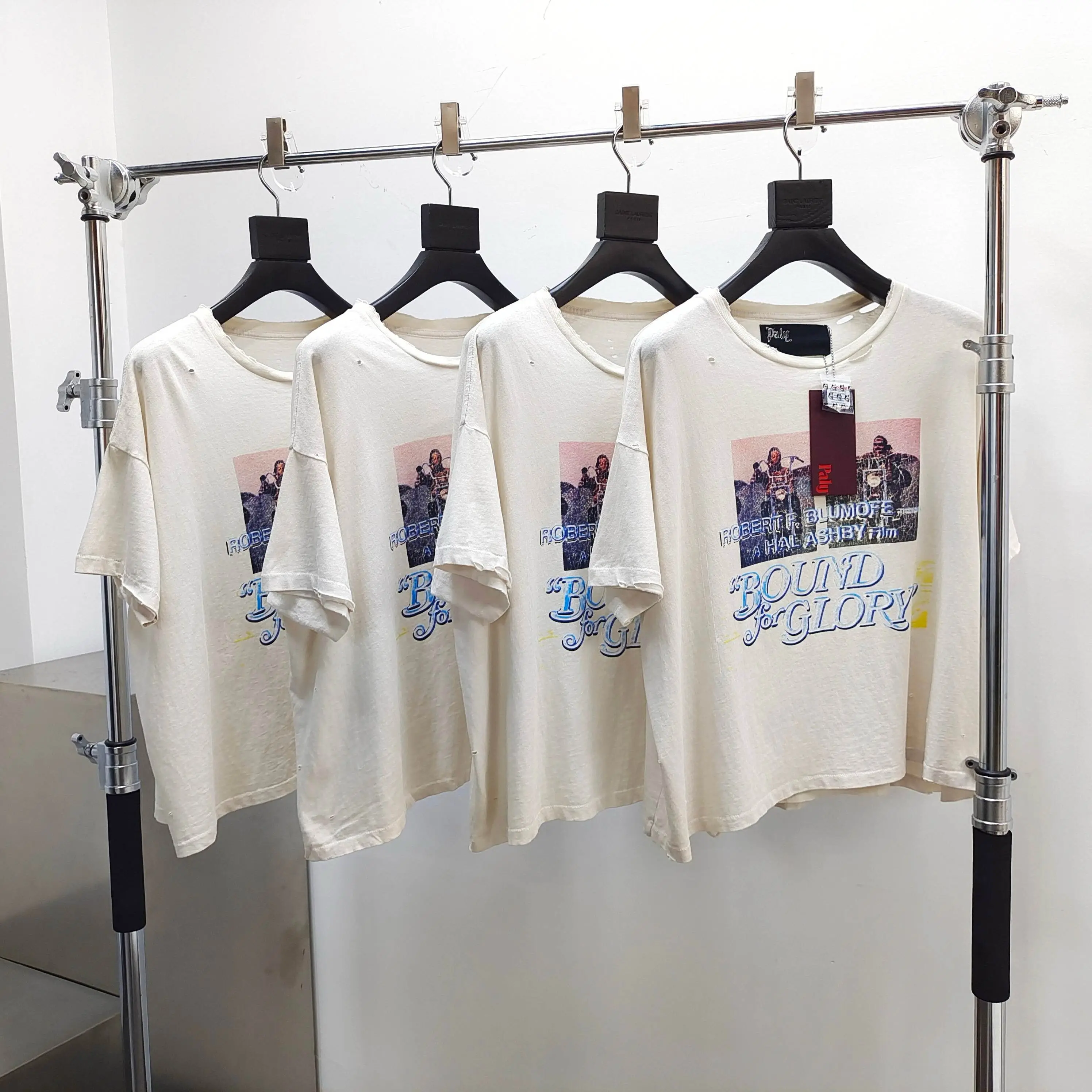 Paly Hollywood Path of Glory Vintage Sabotage Beige Short Sleeve Tee