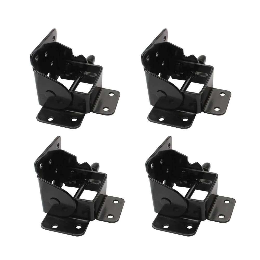 4Pcs Foldable Furniture Leg Hinges Support Hinge Spring Lock Positive Lock Brackets for Folding Table Legs Kitchen Use