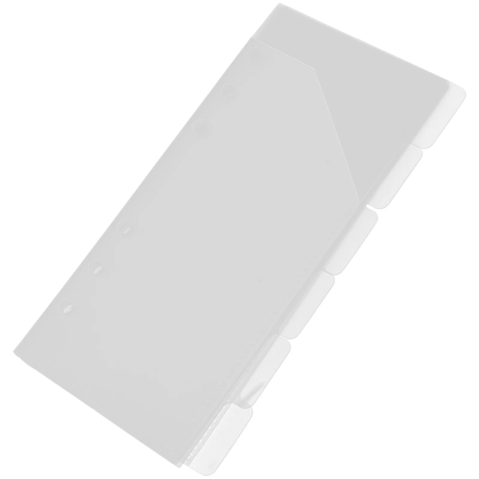 

1Set Cash Envelope Pocket 6-Hole Binder Pockets Plastic Punched Organizer for Documents Tickets Money Storage Lightweight