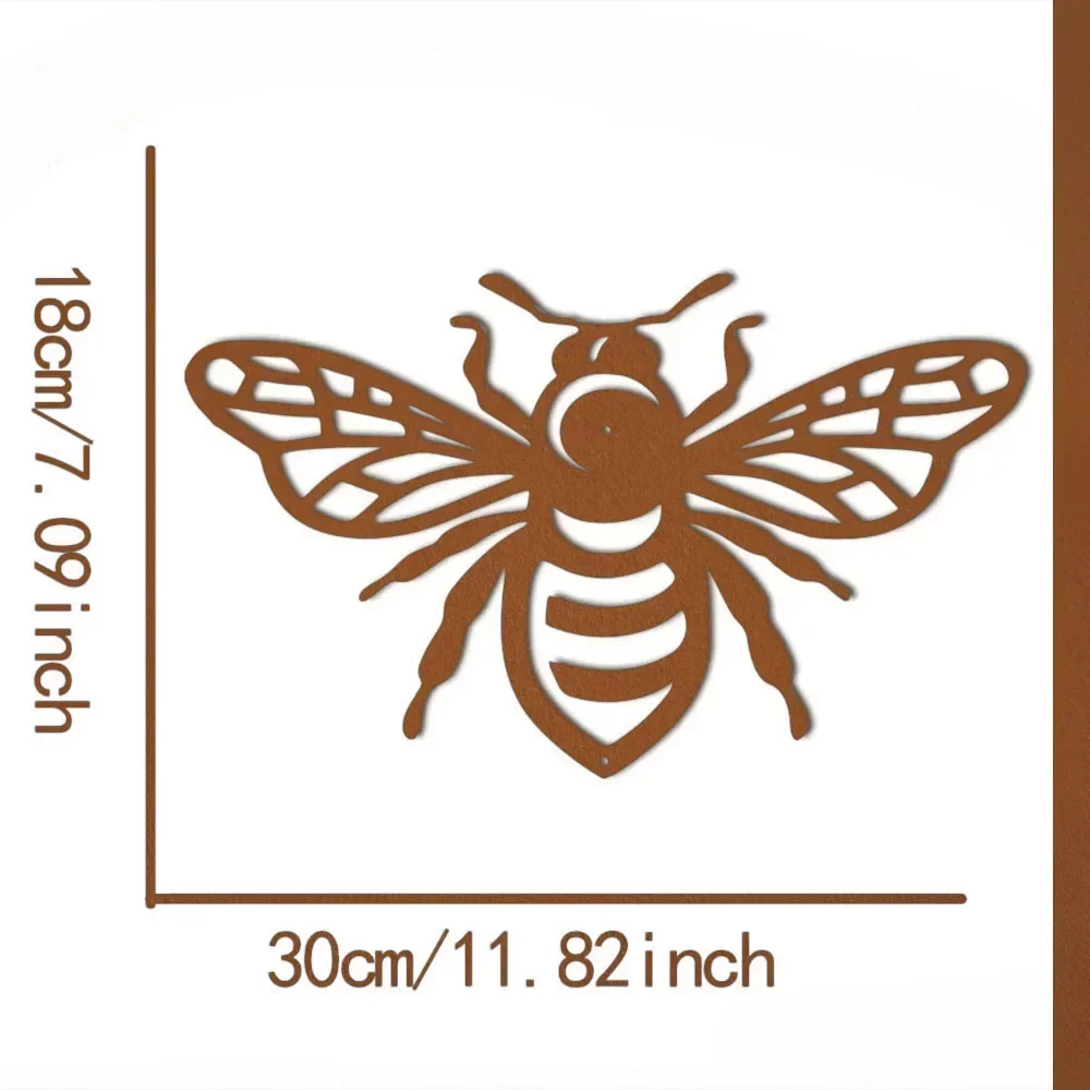 Alluring Metal Honey Bee Wall Art – Add Appeal to Your Porch Garden. Appealing. Wonderful Gift for Bee Lovers