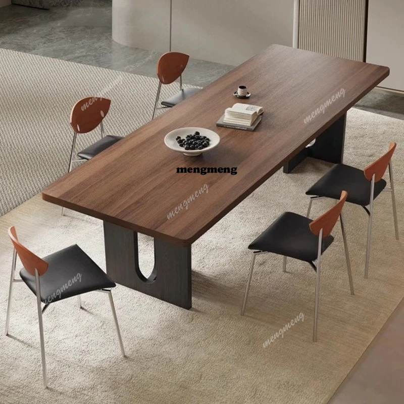 White Rectangle Dining Table Vintage Home Waterproof Luxury Dining Table Kitchen Mesa De Centro De Sala Living Room Furniture