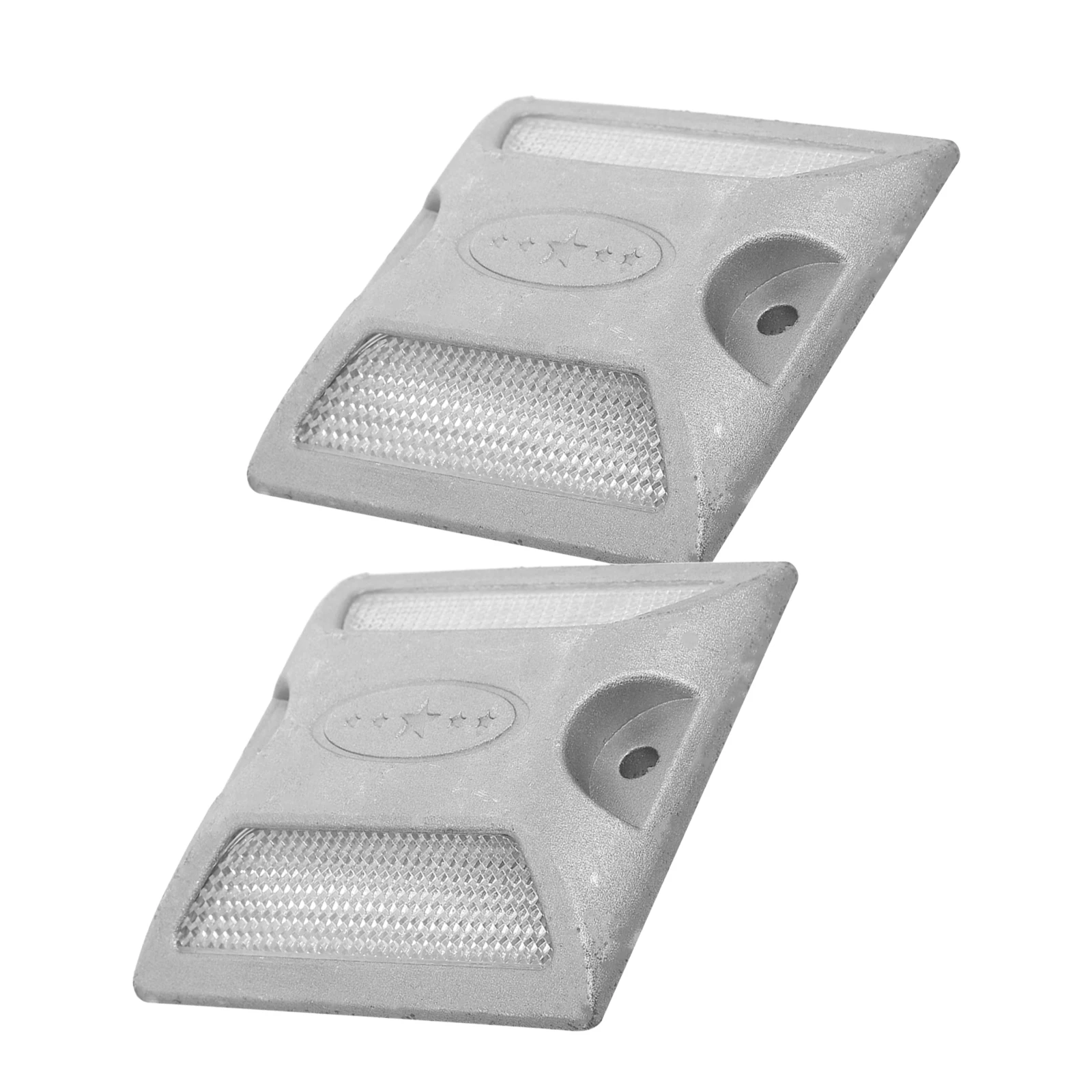 2Pcs Reflective Pavement Markers Raised Road Reflectors High Visibility for Driveway Entrance Traffic Facility