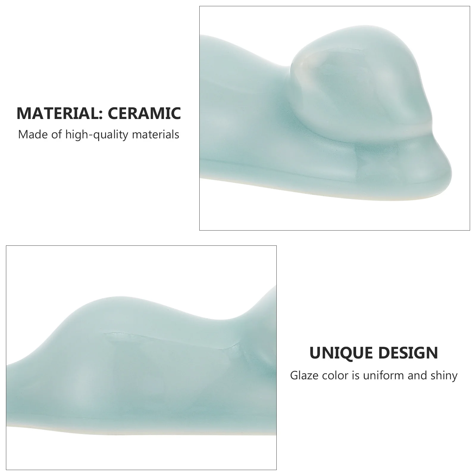 رف القلم للخط فرشاة السيراميك حامل القلم مظهر بسيط سخية دائم قاعدة مستقرة رف الفرشاة الصينية #6