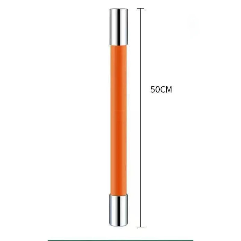 Orange 50 cm Wasserhahn-Verlängerungsrohr, universeller universeller fester Schlauch, verlängerte Wasserauslassdüse