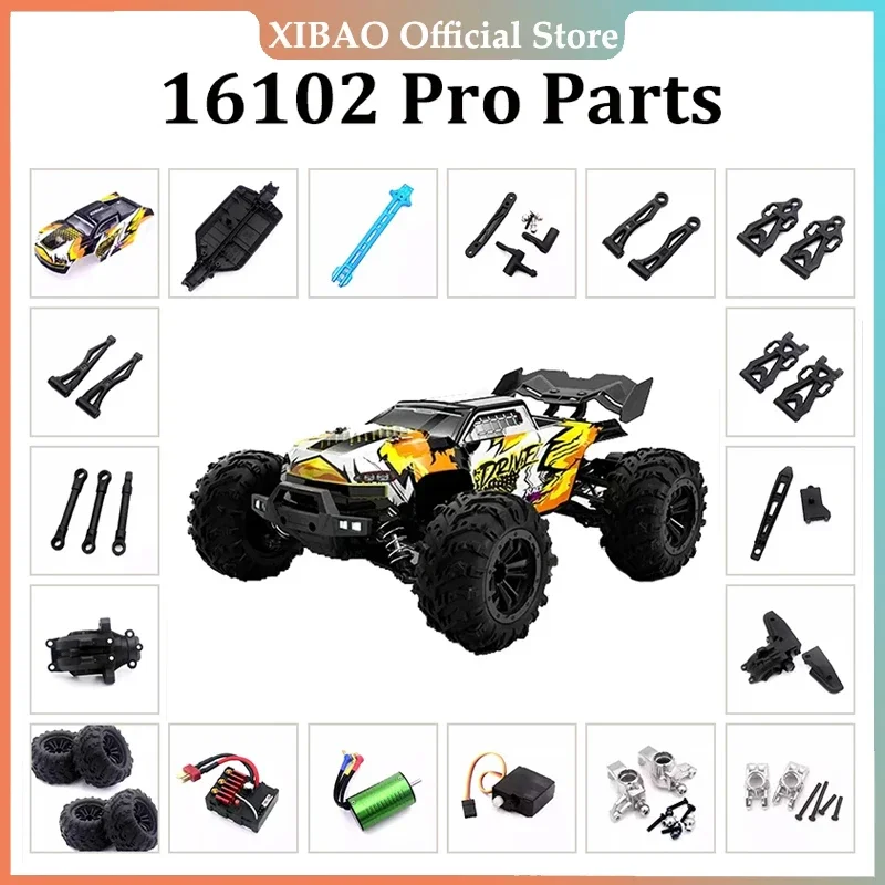 16102 PRO 16101 PRO RC Automotive Parts Connector Motor Tire Steering Cup Remote Control Wave Box Drive Shaft Gear Rod Swing Arm