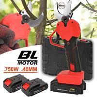 750W 40mm Electric Pruning Shear Cordless Electric Scissors Fruit Tree Bonsai Pruning Cutter Rechargeable For 21V Battery