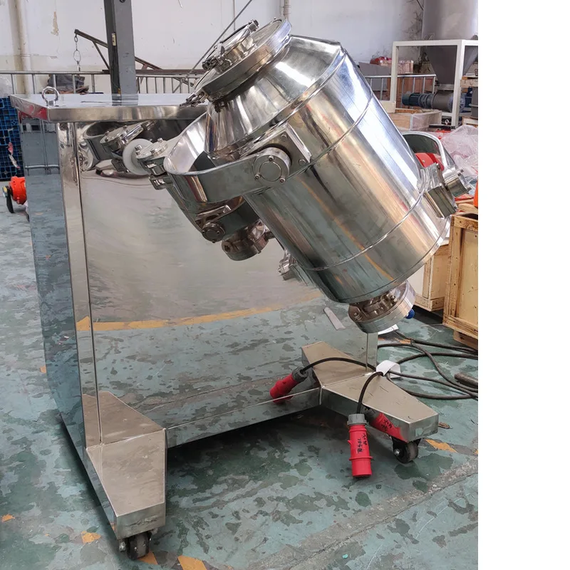 Edelstahl 3D Swing Rotierender 3-dimensionaler Rührer Mixer Pulvermischer für Mehl Kräuterzusatz