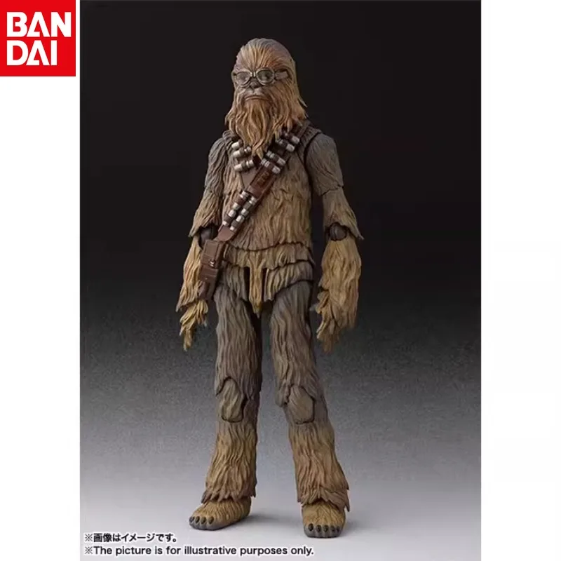 Bandai Original Genuine SHF Star Wars Chewbacca Chowbacca The Force Awakens Movable Human Figure Collection Model Holiday Gift