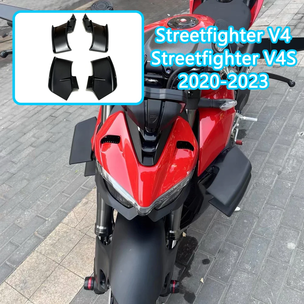 

Для DUCATI Streetfighter V4 V4S V2 2018-2023 нижние крылышки воздушный дефлектор обтекатель мотоцикла боковое фиксированное крыло корпус крылышка