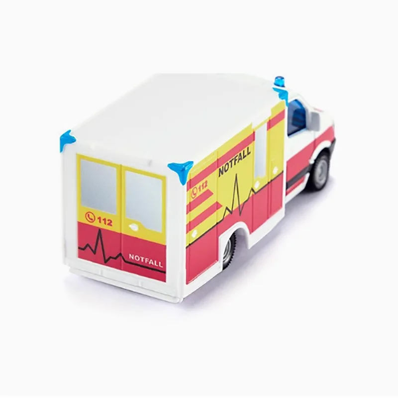 Siku Diecast Alloy Ambulance 1536 Model Rescue Vehicle Finished Simulation Miniature Engineering Car Hobby Collection Ornament