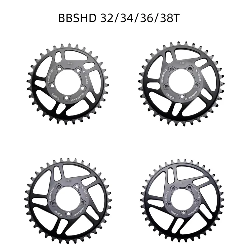 AliExpress GUSTAVO E-bike Chain Ring Aluminum 32T/34T/36T/38T Chainring For Bafang M625 BBSHD 1000W Mid Motor