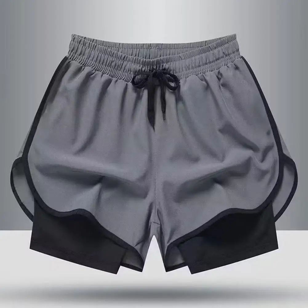 Hot 2023 2 in 1 Running Shorts Men Double-deck Sport Gym Shorts Fitness Short Pants Workout Shorts Men Sportswear Bodybuilding