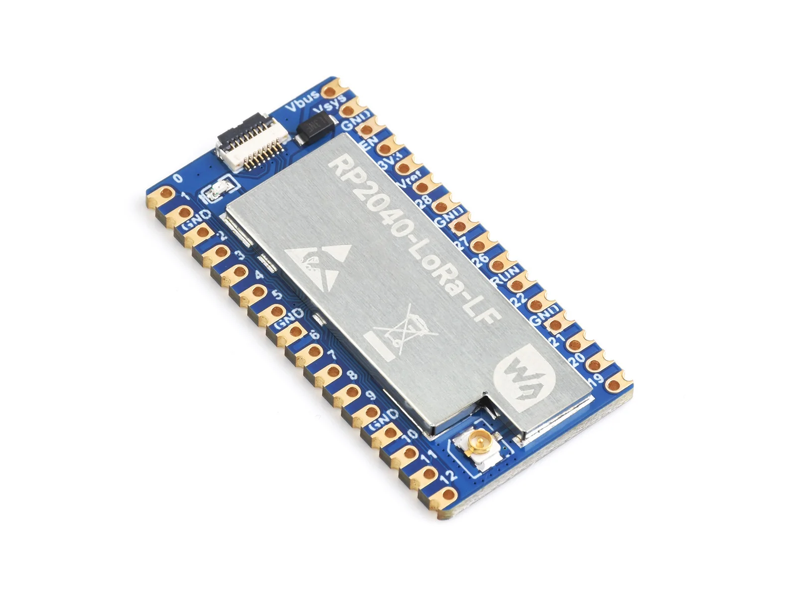 Waveshare RP2040 LoRa HF Dev Board SX1262 850-930MHz 22dBm Long Range Wireless Module for Raspberry Pi Pico Industrial IoT