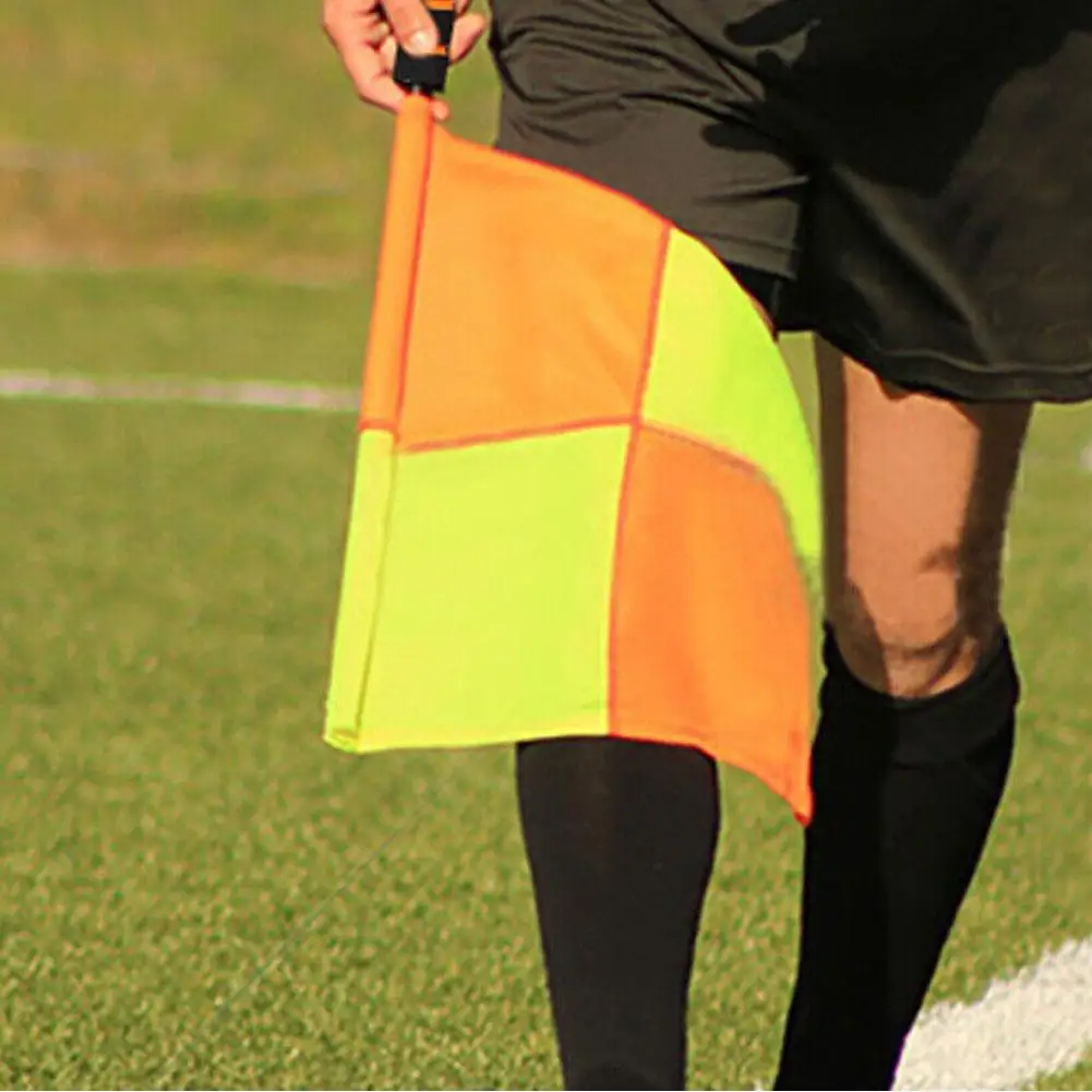 Bandera de árbitro de fútbol, equipo de entrenamiento, árbitro de Linesman, T8P6