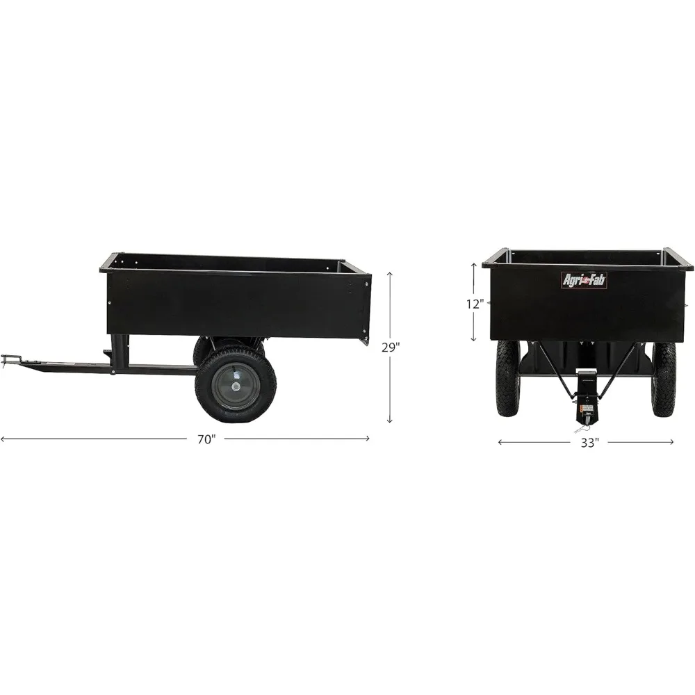 45-0101 750-Pound Max Utility Tow Behind Dump Cart, Black