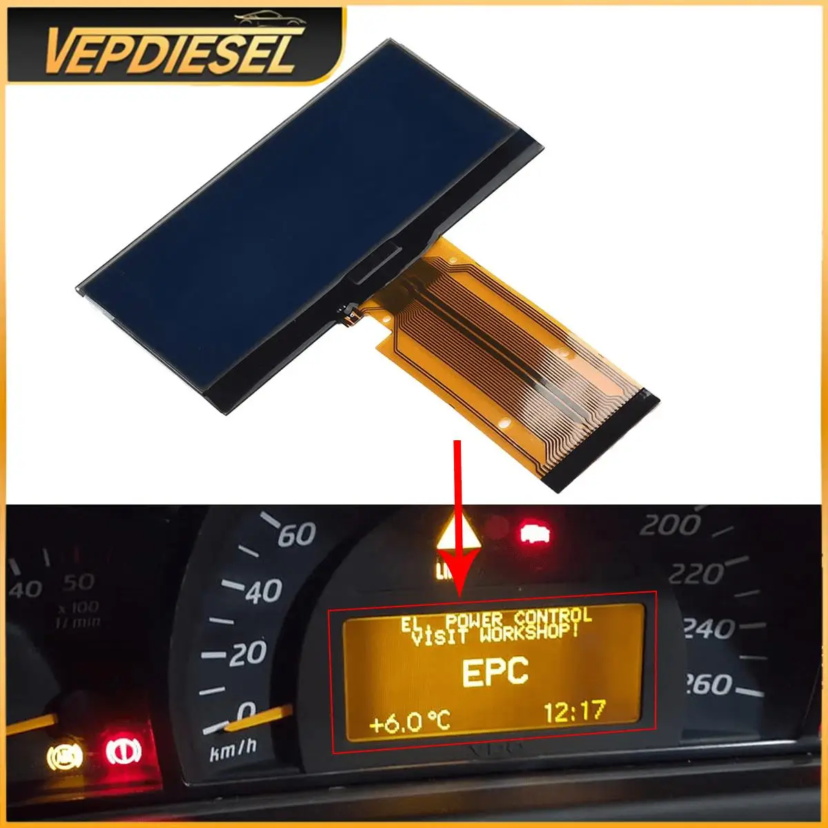 

1pc Dashboard LCD Screen for Mercedes Benz W203 C-Class W463 2000-2007 Car Interior Parts LCD Display Screen Instrument Cluster