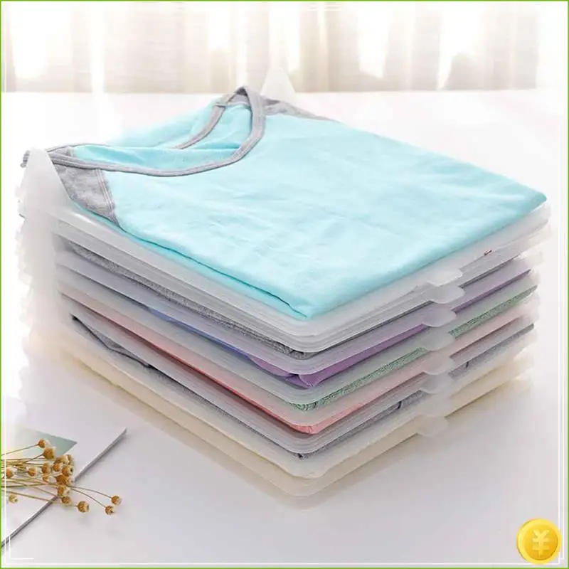 Shirt Receiving Plate Stackable T-Shirt Finisher Folding Clothes Board Multifunctional Portable Clothes Storage