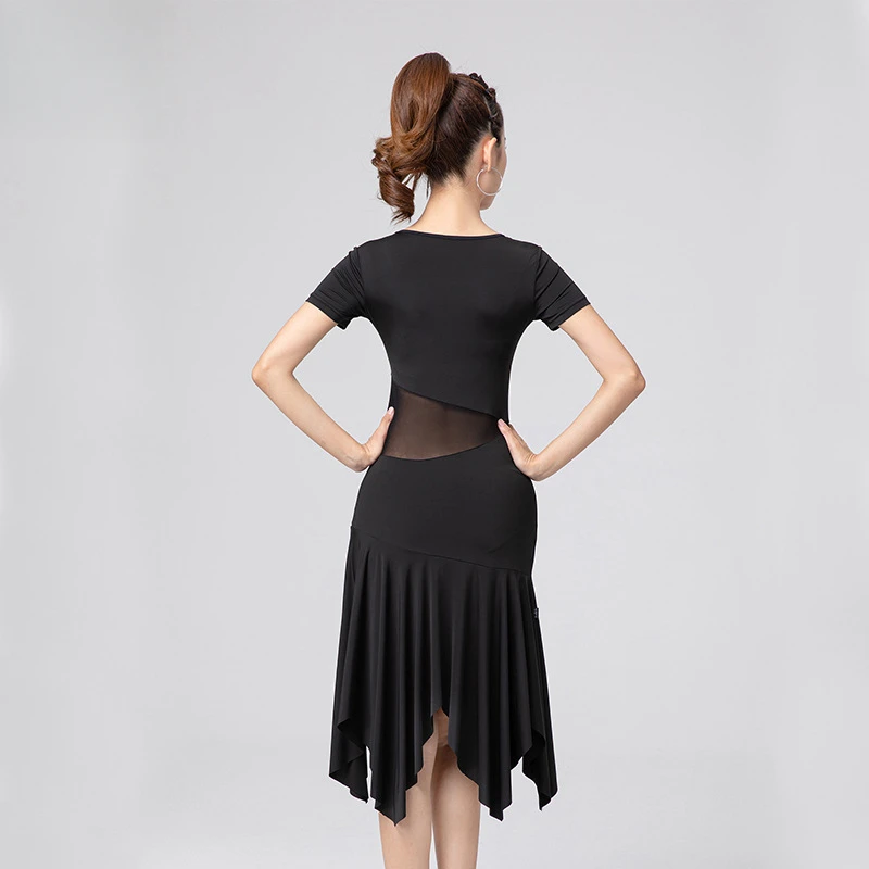 Recién llegado, vestido profesional de baile latino de alta gama para mujeres adultas para competición de rendimiento