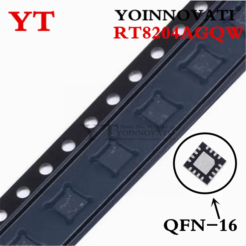 

(5-10 шт.) 100% новый RT8204AGQW RT8204A для кода: JL = .. QFN-16 чипсет