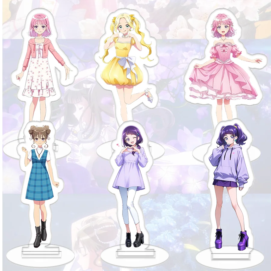 Maebashi Witches Stand Up Sign Anime Cartoon Collection Cosplay Desktop Decoration Figure Ornaments Model Toys Festival Gift