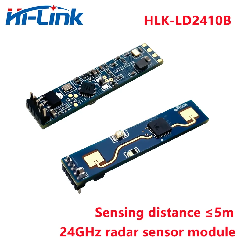 Hi-Link CE/FCC/ISED 2 шт. HLK-LD2410B BLE 24G ммWave умный датчик присутствия человека радарный модуль конфигурация приложения