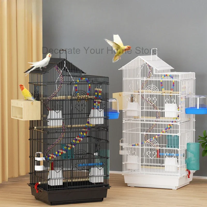 

Speciality Courtyard Bird Cage Aviary Metal Chicken Home Hamster Bird Cage Carrier House Gabbia Pappagallo Pet Products RR50BC