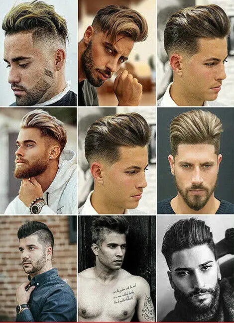 Hair Salon Fashion Modeling Beauty Salon Man Hairstyle Barber Picture Poster Wall Decoration Advertisement Display