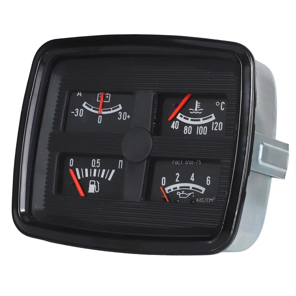 Vehicle Monitoring Gauge 4 in 1 Unit with Fuel Level Oil Pressure Engine Coolant Temperature and Battery Ammeter Functions